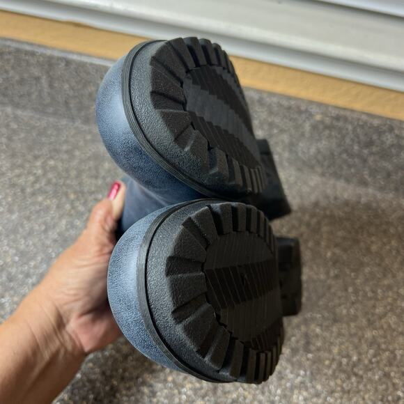 J Sport Memory Foam Ankle Bootie Womens Sz 8 M Blue Synthetic Comfort Casual New - Picture 7 of 11